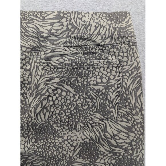 NYDJ Jeans Womens 12 Charcoal Shadow Animal Print Stretch Lift Tuck MFOZ8300 - Picture 10 of 15